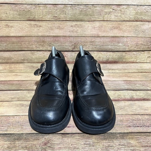 Bed Stu Black Leather Vintage Chunky Boots main image 5
